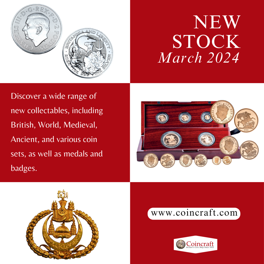 New Stock for March 2024 - Coincraft
